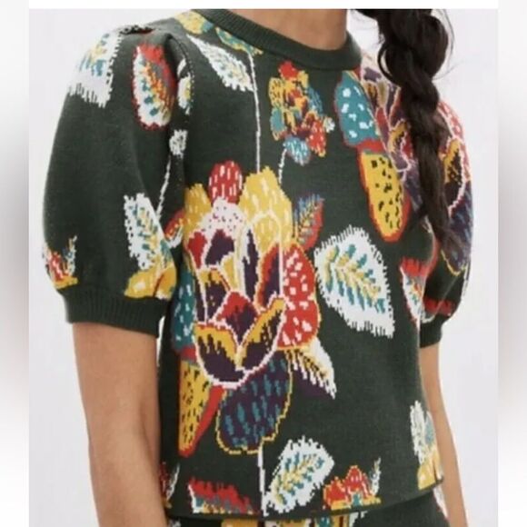 Farm Rio Margarita floral knit top - Picture 2 of 12